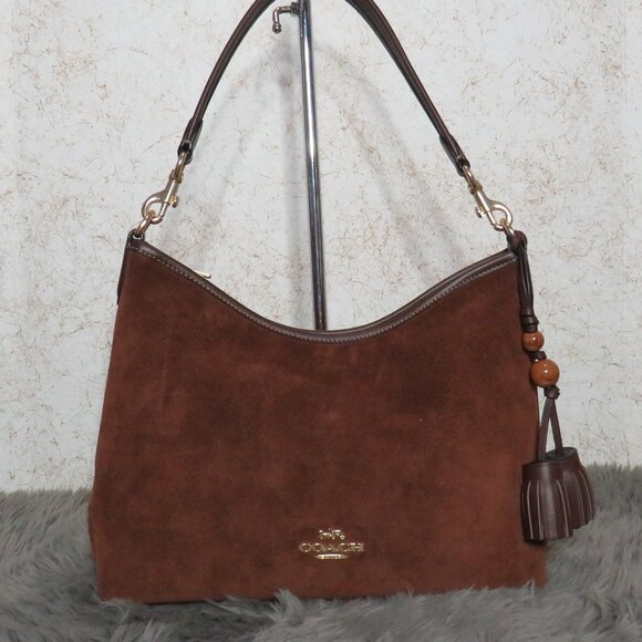 Coach Handbags - Coach Laural Shoulder Bags with Tassels (Vintage Brown)